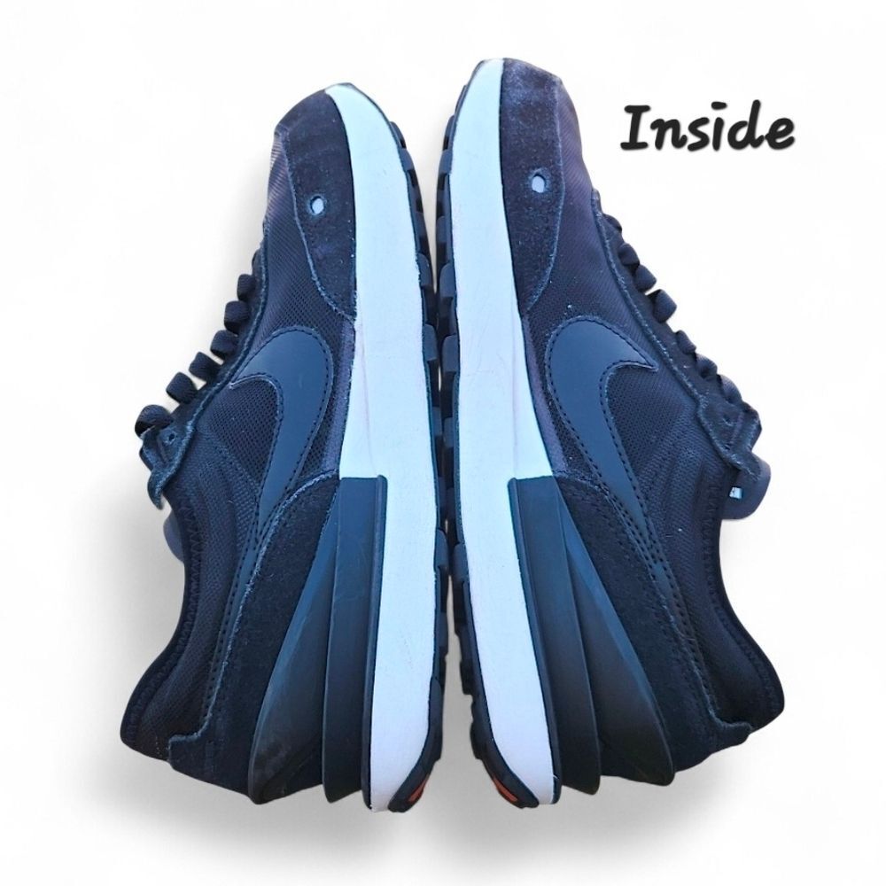 Nike Waffle One Girls Size 7 Youth Black Running Lifestyle Leather Sneakers Shoe - Picture 5 of 13